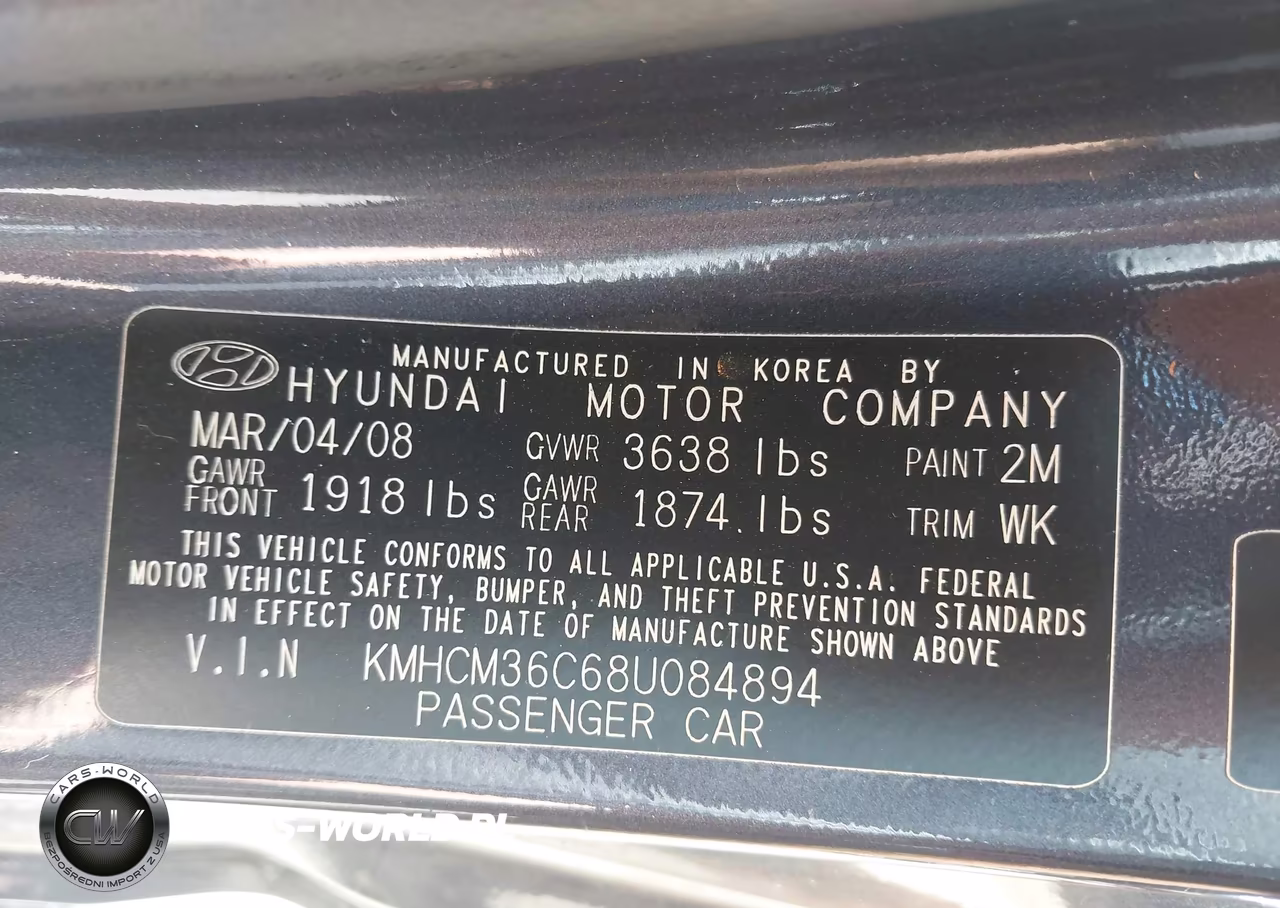 2008 Hyundai Accent Gs VIN:KMHCM36C68U084894 - 9
