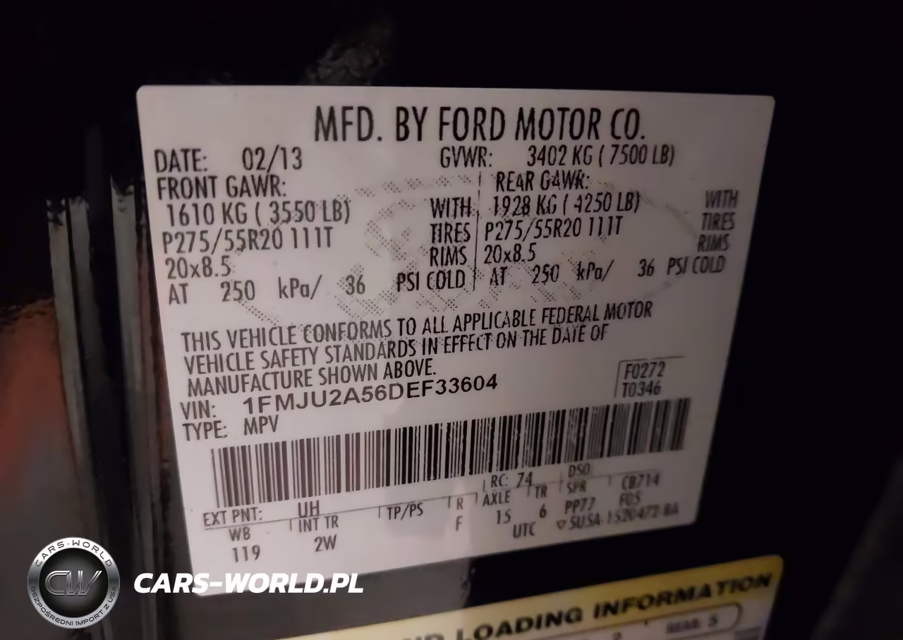 2013 Ford Expedition Limited VIN:1FMJU2A56DEF33604 - 9