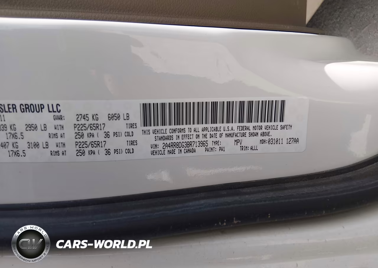 2011 Chrysler Town & Country Touring-L VIN:2A4RR8DG3BR713965 - 9