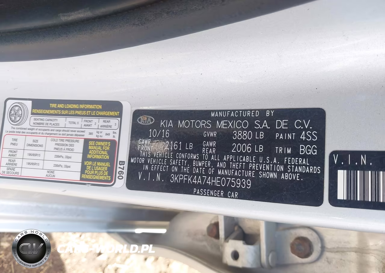 2017 Kia Forte Lx VIN:3KPFK4A74HE075939 - 9