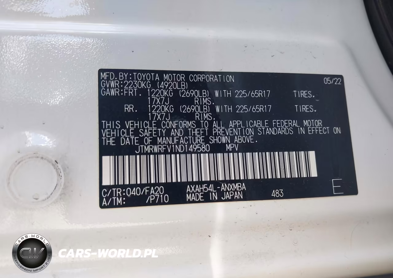 2022 Toyota Rav4 Hybrid Xle VIN:JTMRWRFV1ND149580 - 9