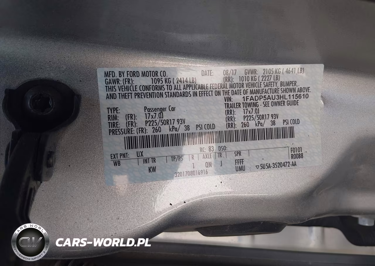 2017 Ford C-Max Hybrid Se VIN:1FADP5AU3HL115610 - 9