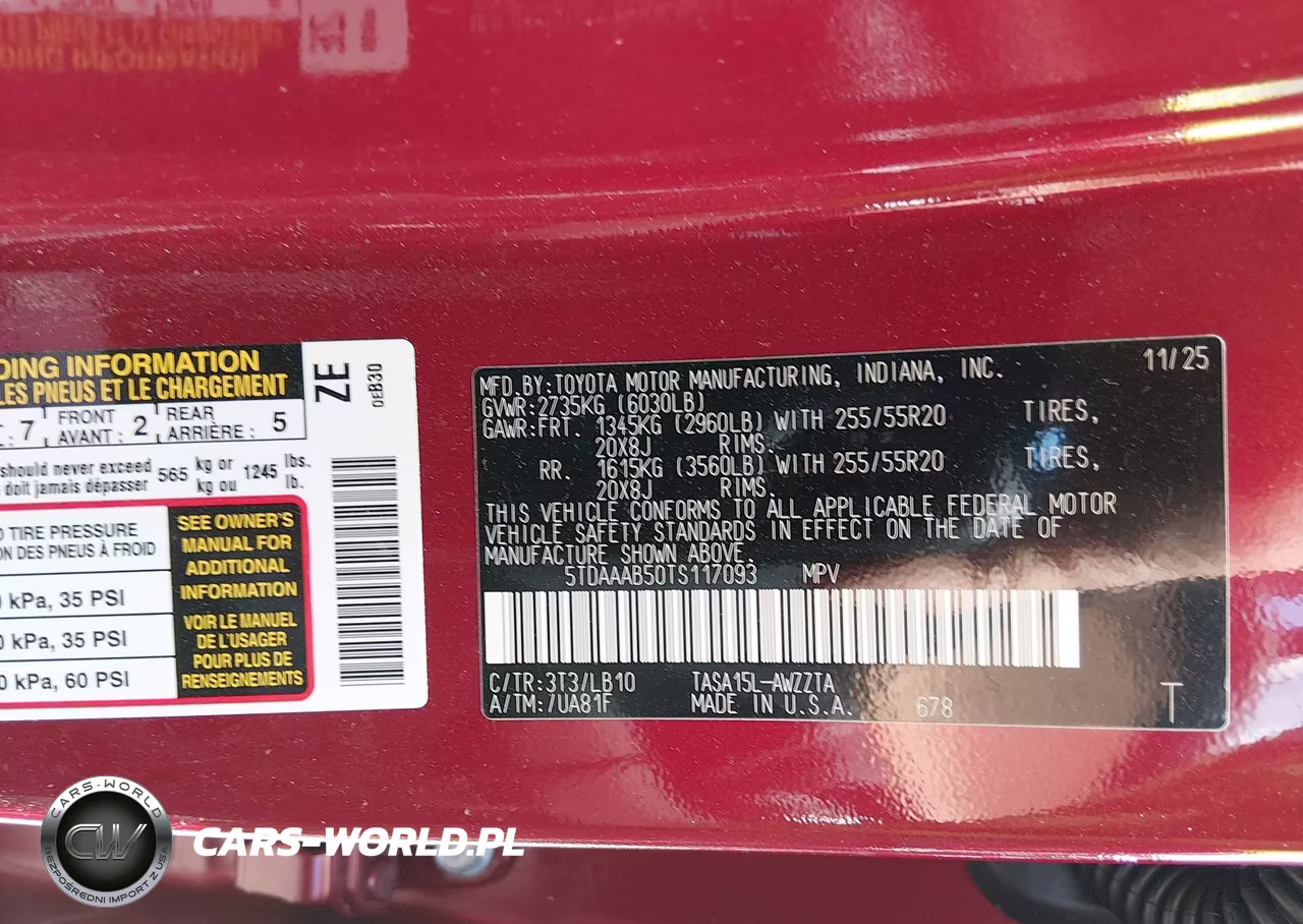 2026 Toyota Grand Highlander Platinum VIN:5TDAAAB50TS117093 - 9