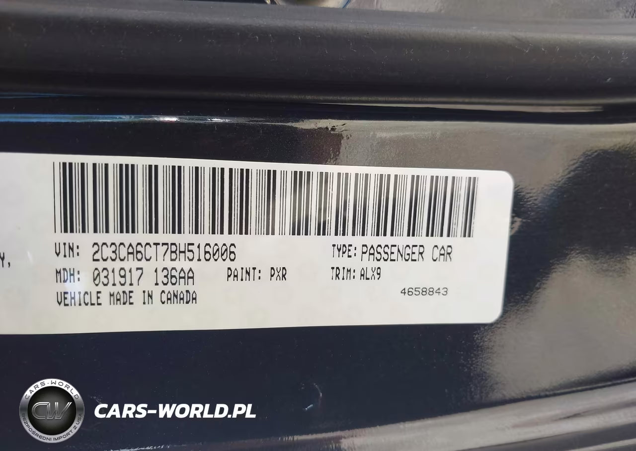 2011 Chrysler 300C VIN:2C3CA6CT7BH516006 - 9