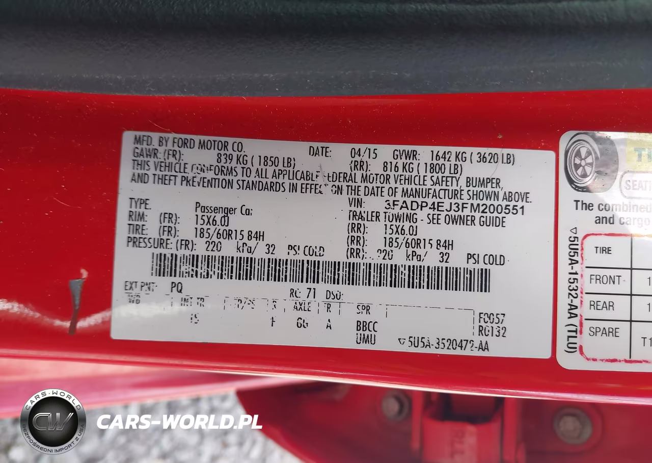 2015 Ford Fiesta Se VIN:3FADP4EJ3FM200551 - 9