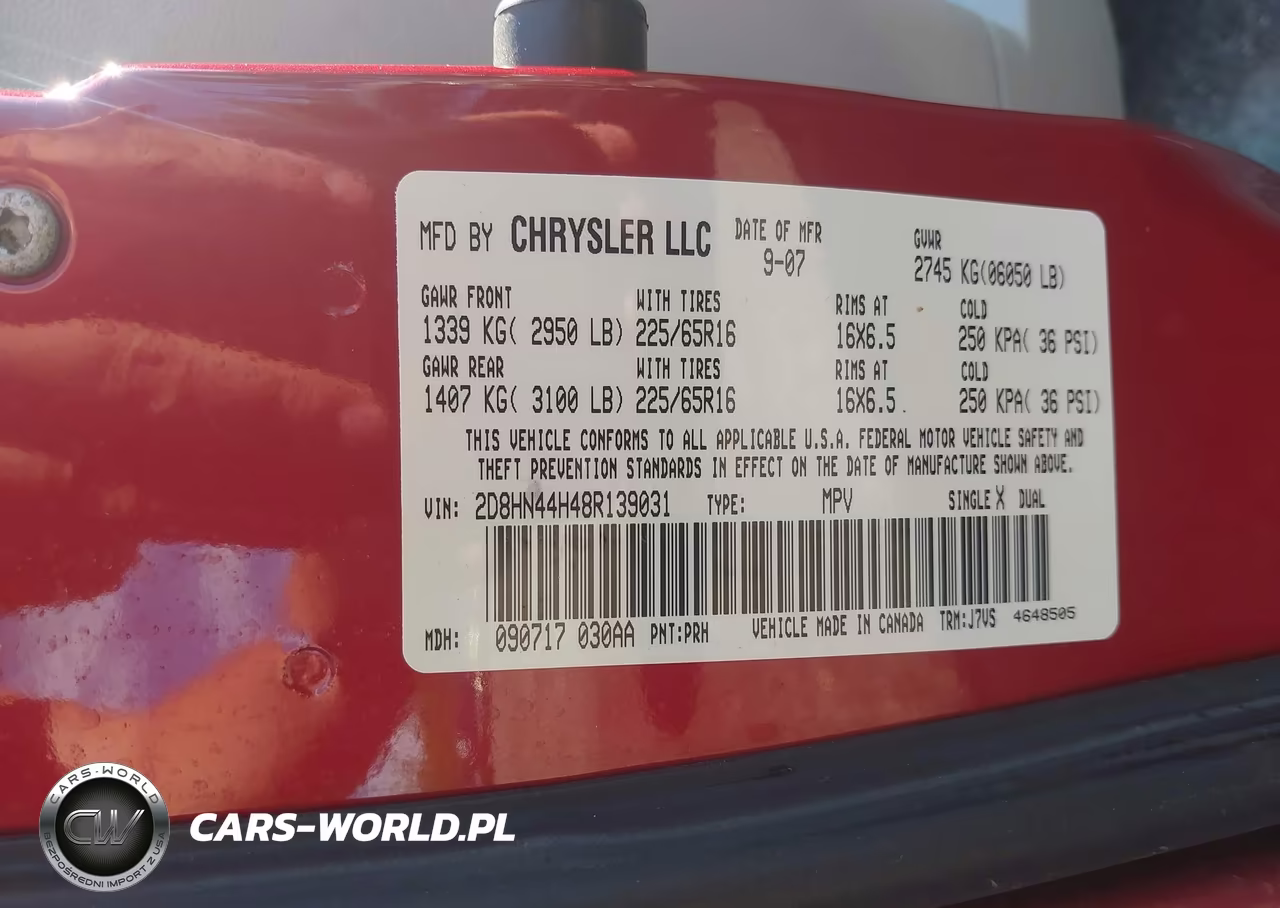 2008 Dodge Grand Caravan Se VIN:2D8HN44H48R139031 - 9