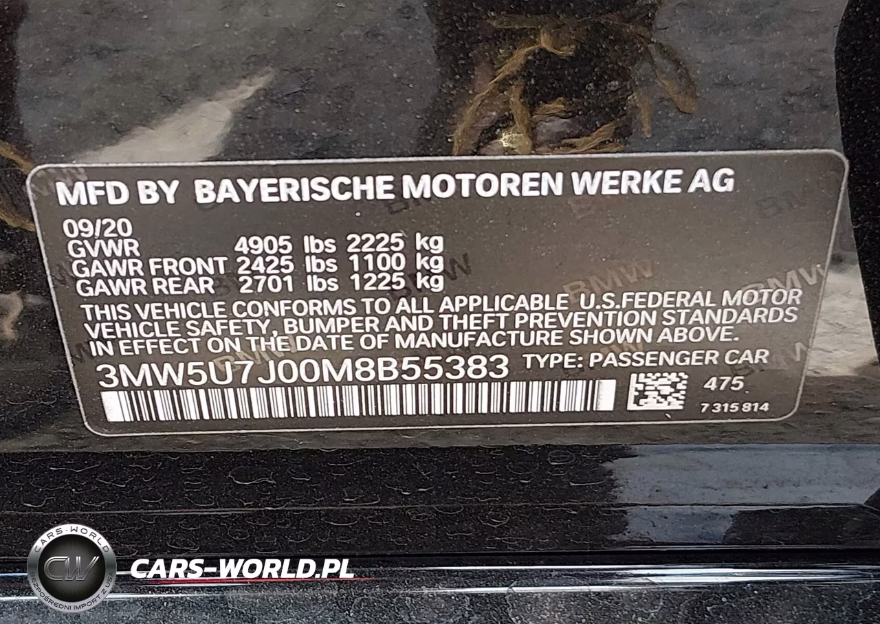 2021 BMW M340I VIN:3MW5U7J00M8B55383 - 9