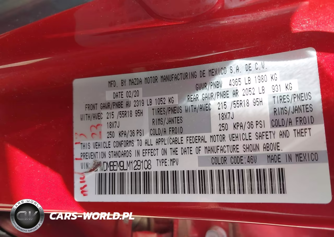 2020 Mazda Cx-30 Premium Package VIN:3MVDMBEM9LM129108 - 9