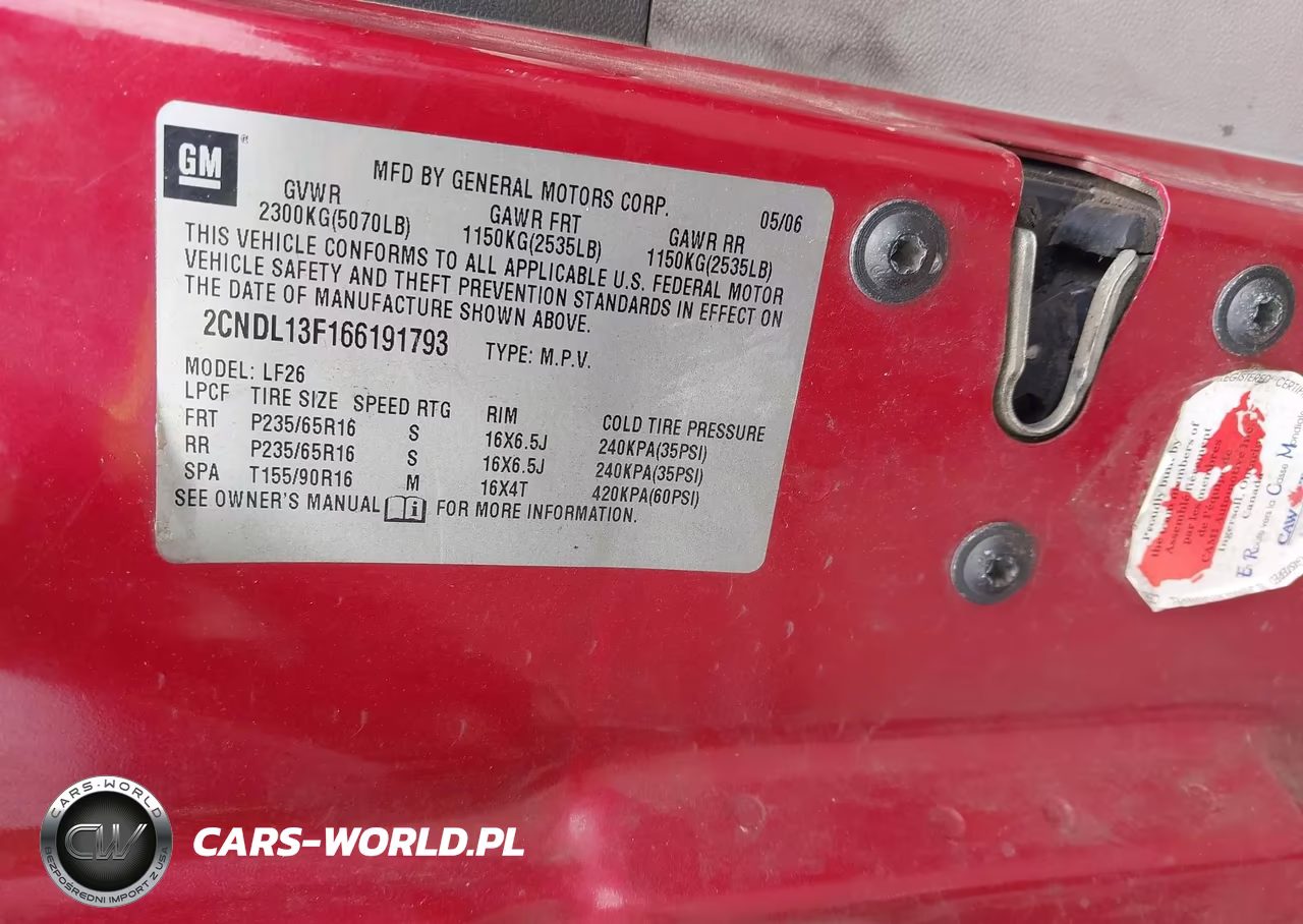 2006 Chevrolet Equinox Ls VIN:2CNDL13F166191793 - 9