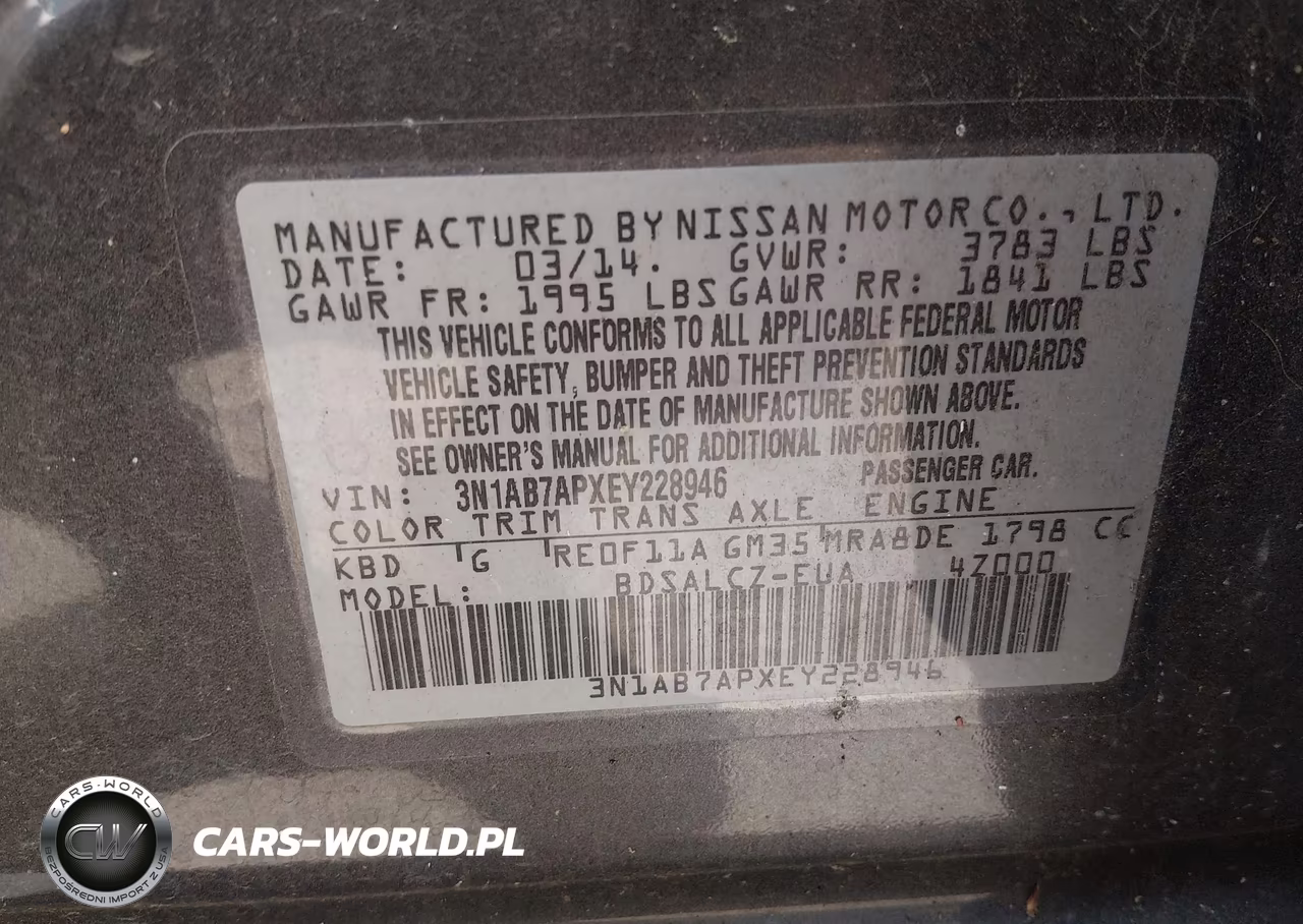 2014 Nissan Sentra S VIN:3N1AB7APXEY228946 - 9