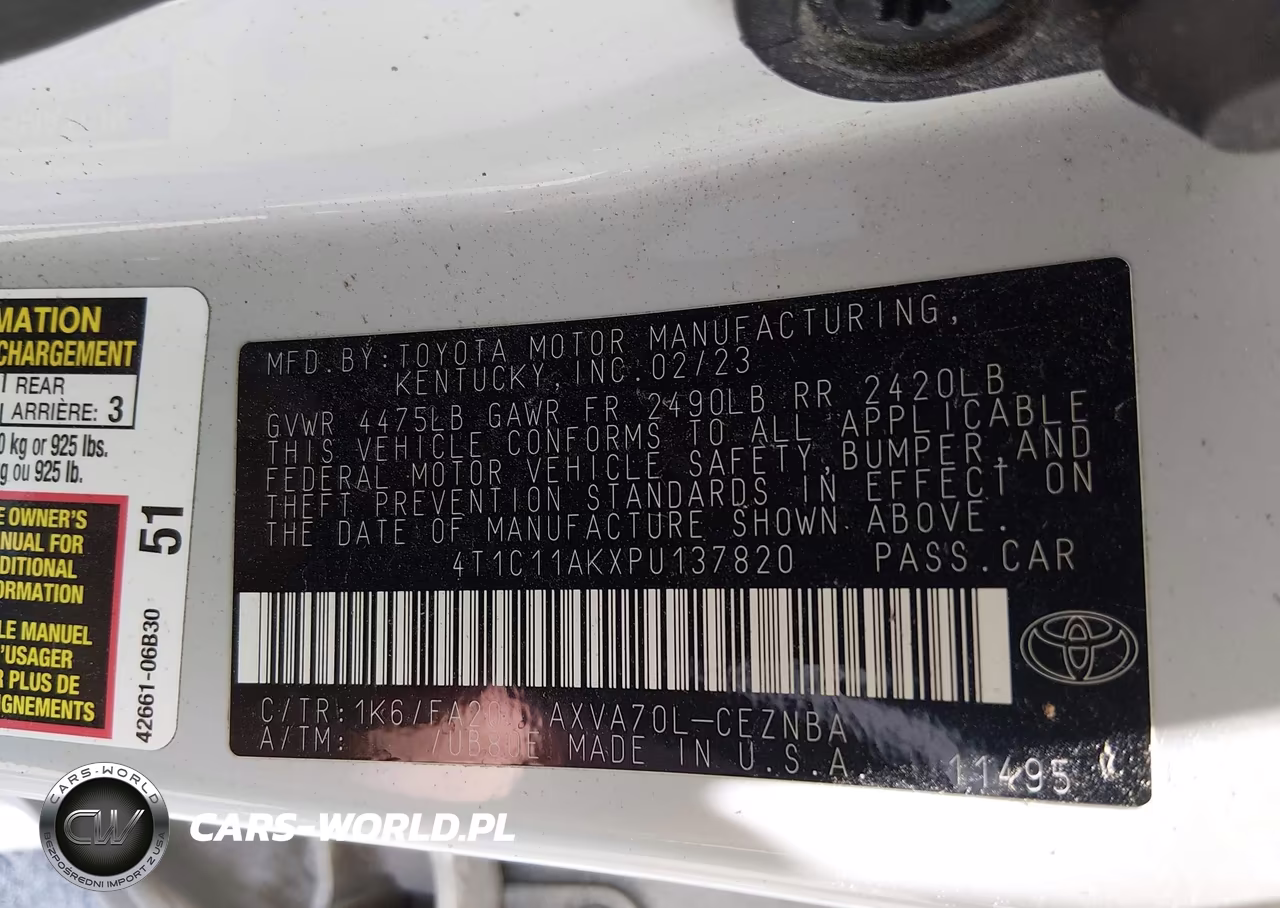 2023 Toyota Camry Le VIN:4T1C11AKXPU137820 - 9