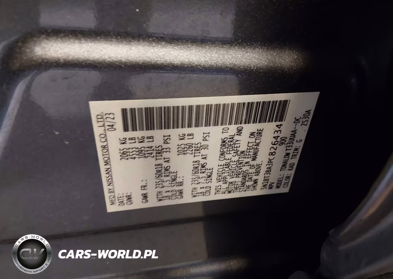 2023 Nissan Rogue Sv Fwd VIN:5N1BT3BA3PC826434 - 9