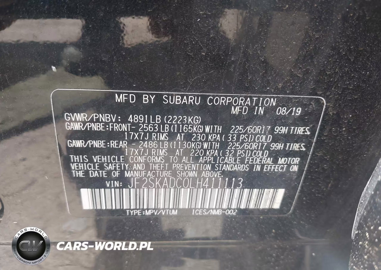 2020 Subaru Forester VIN:JF2SKADC0LH411113 - 9