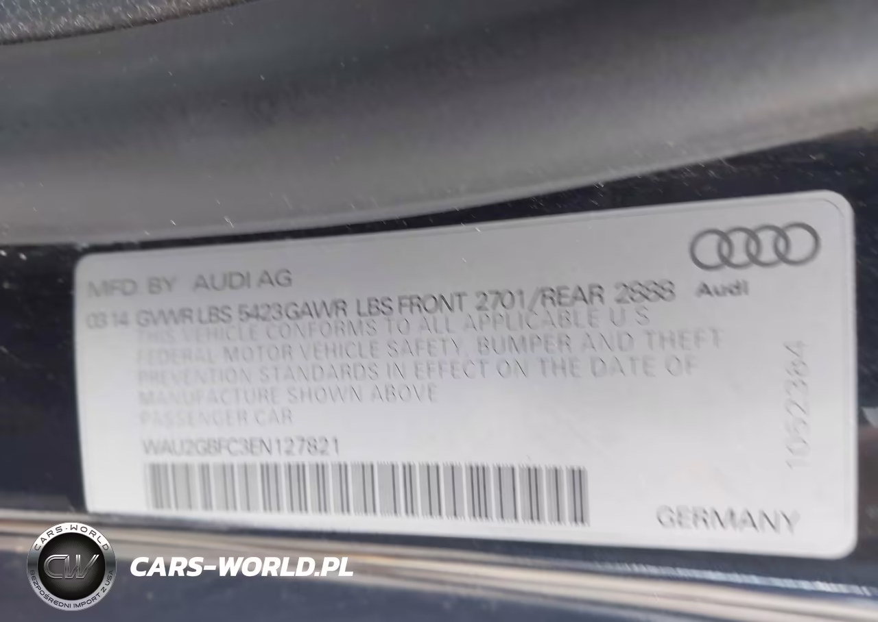 2014 Audi A7 3.0T Premium Plus VIN:WAU2GBFC3EN127821 - 9