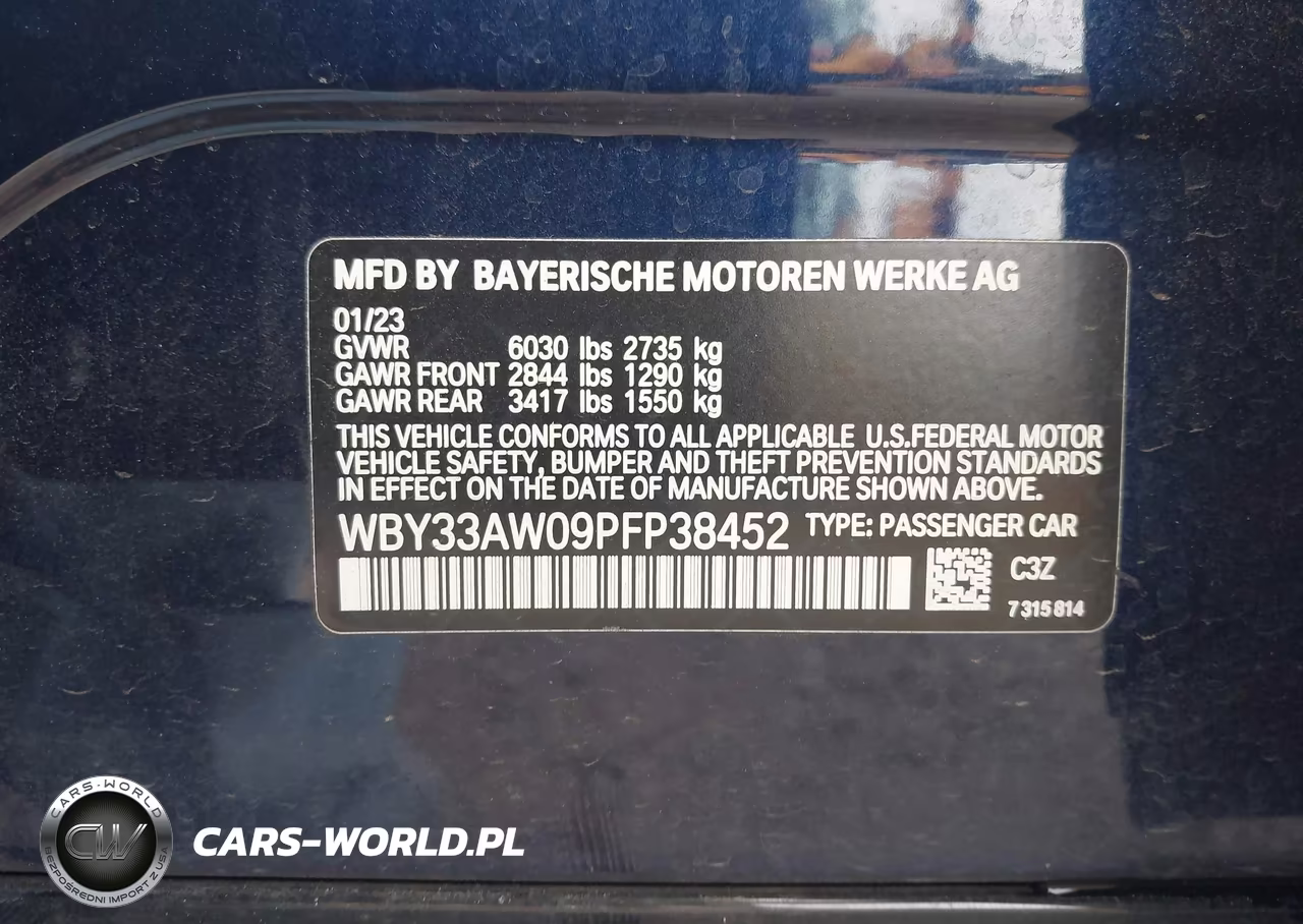 2023 BMW I4 M50 VIN:WBY33AW09PFP38452 - 9