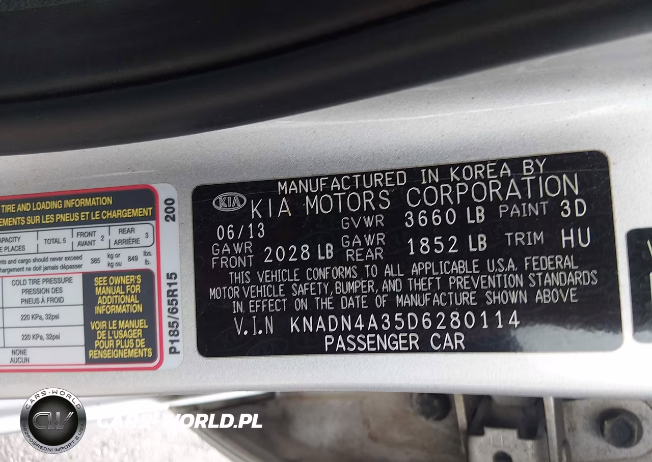 2013 Kia Rio Ex VIN:KNADN4A35D6280114 - 9