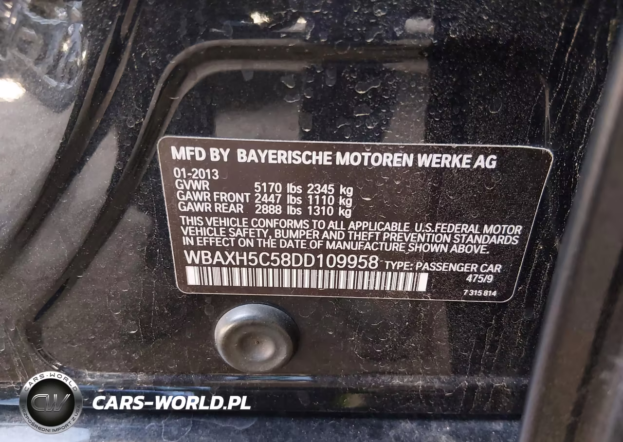 2013 BMW 528I xDrive VIN:WBAXH5C58DD109958 - 9