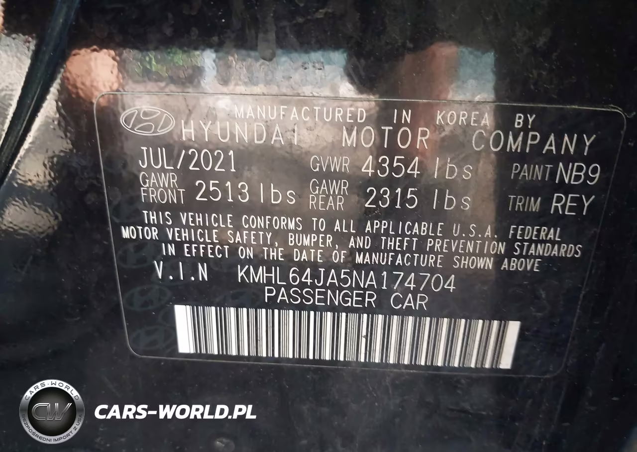2022 Hyundai Sonata Sel VIN:KMHL64JA5NA174704 - 9
