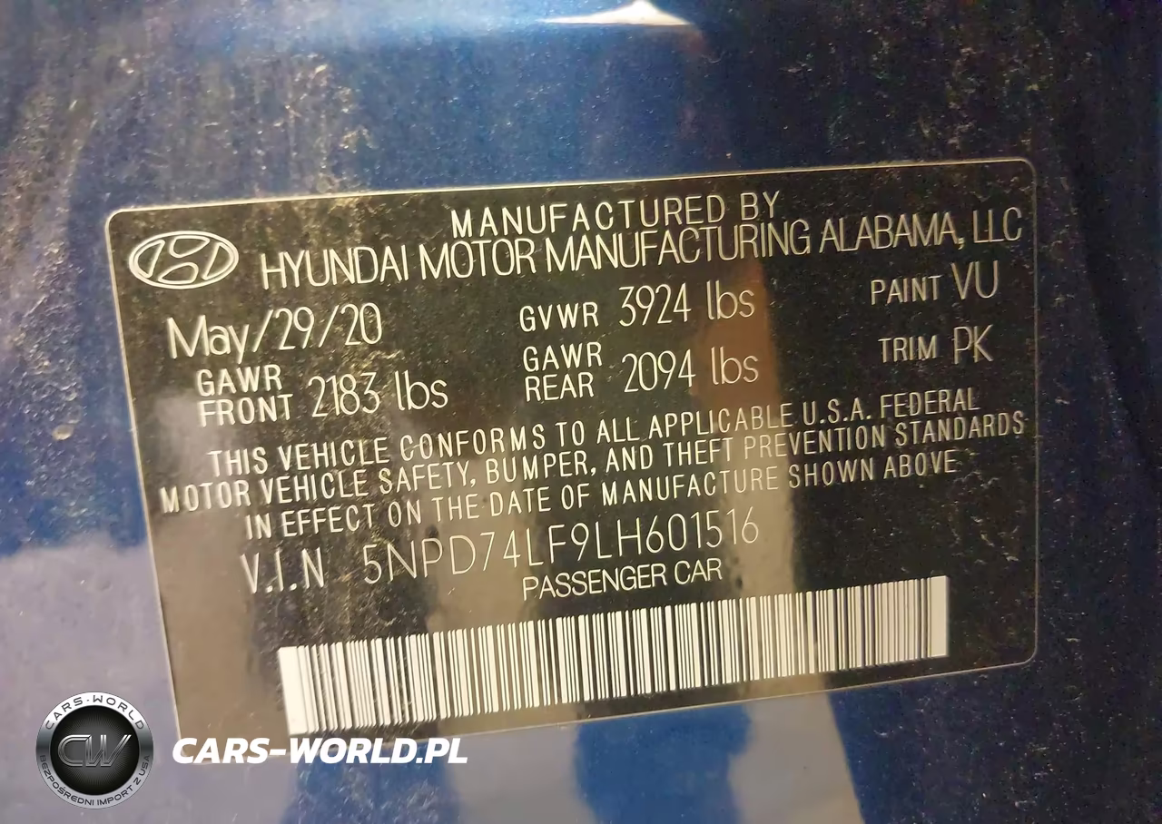 2020 Hyundai Elantra Se VIN:5NPD74LF9LH601516 - 9