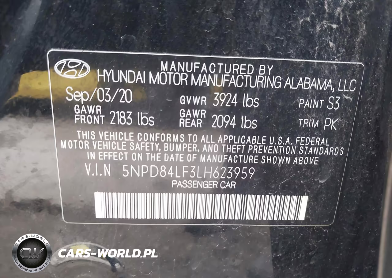 2020 Hyundai Elantra Sel VIN:5NPD84LF3LH623959 - 9