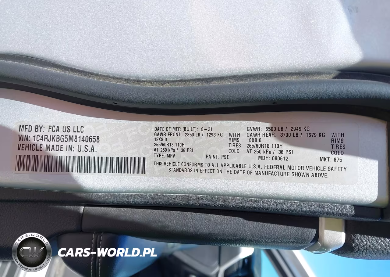 2021 Jeep Grand Cherokee L Limited 4X4 VIN:1C4RJKBG5M8140658 - 9
