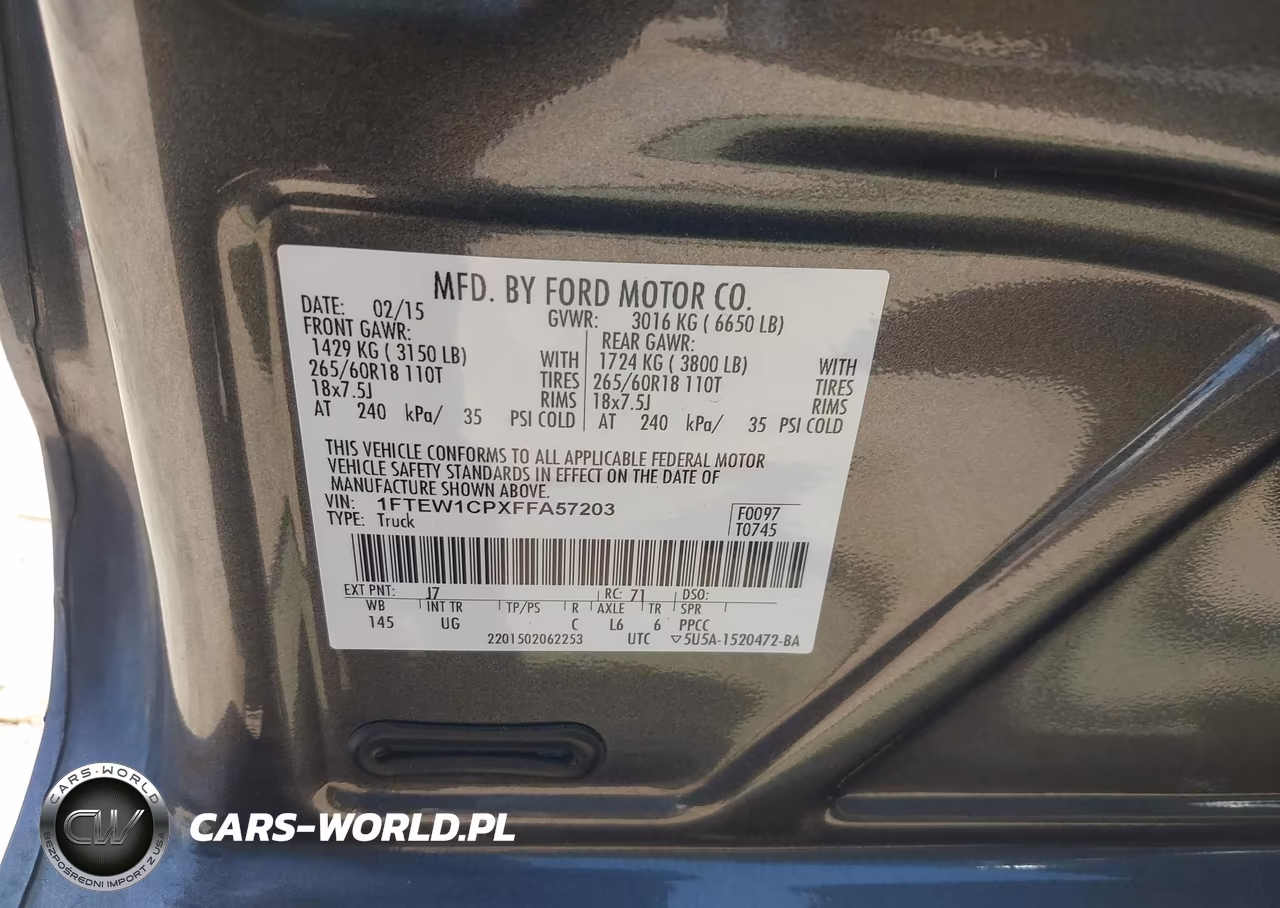 2015 Ford F-150 Xlt VIN:1FTEW1CPXFFA57203 - 9