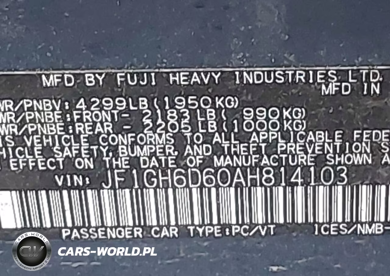2010 Subaru Impreza Outback Sport VIN:JF1GH6D60AH814103 - 9