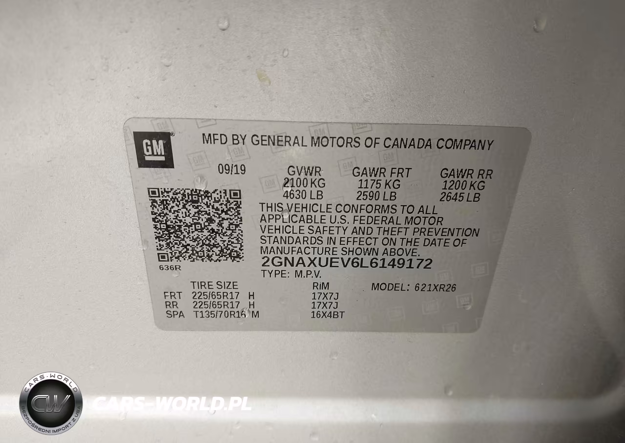 2020 Chevrolet Equinox Awd Lt 1.5L Turbo VIN:2GNAXUEV6L6149172 - 9
