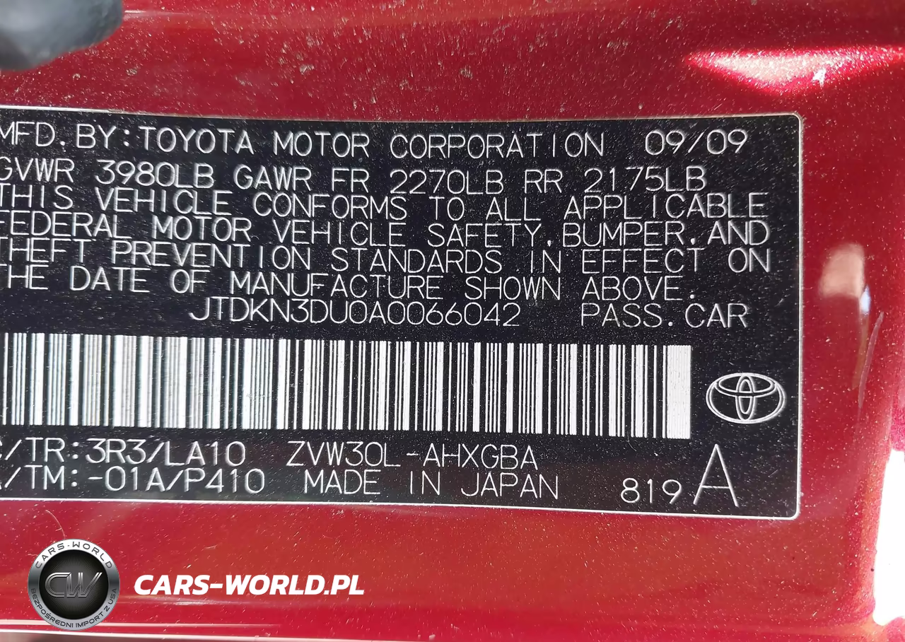 2010 Toyota Prius Iv VIN:JTDKN3DU0A0066042 - 9