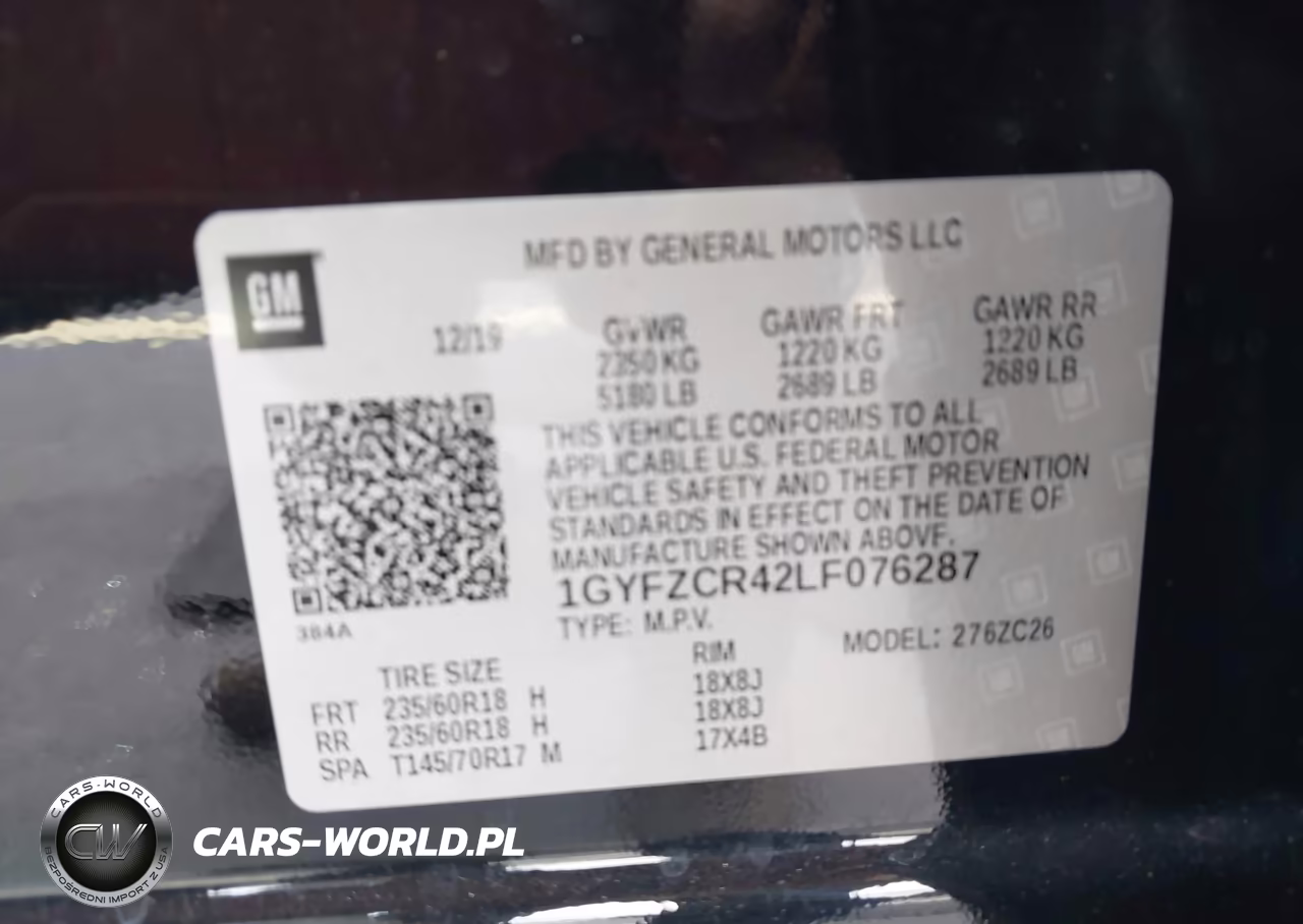 2020 Cadillac Xt4 Fwd Premium Luxury VIN:1GYFZCR42LF076287 - 9
