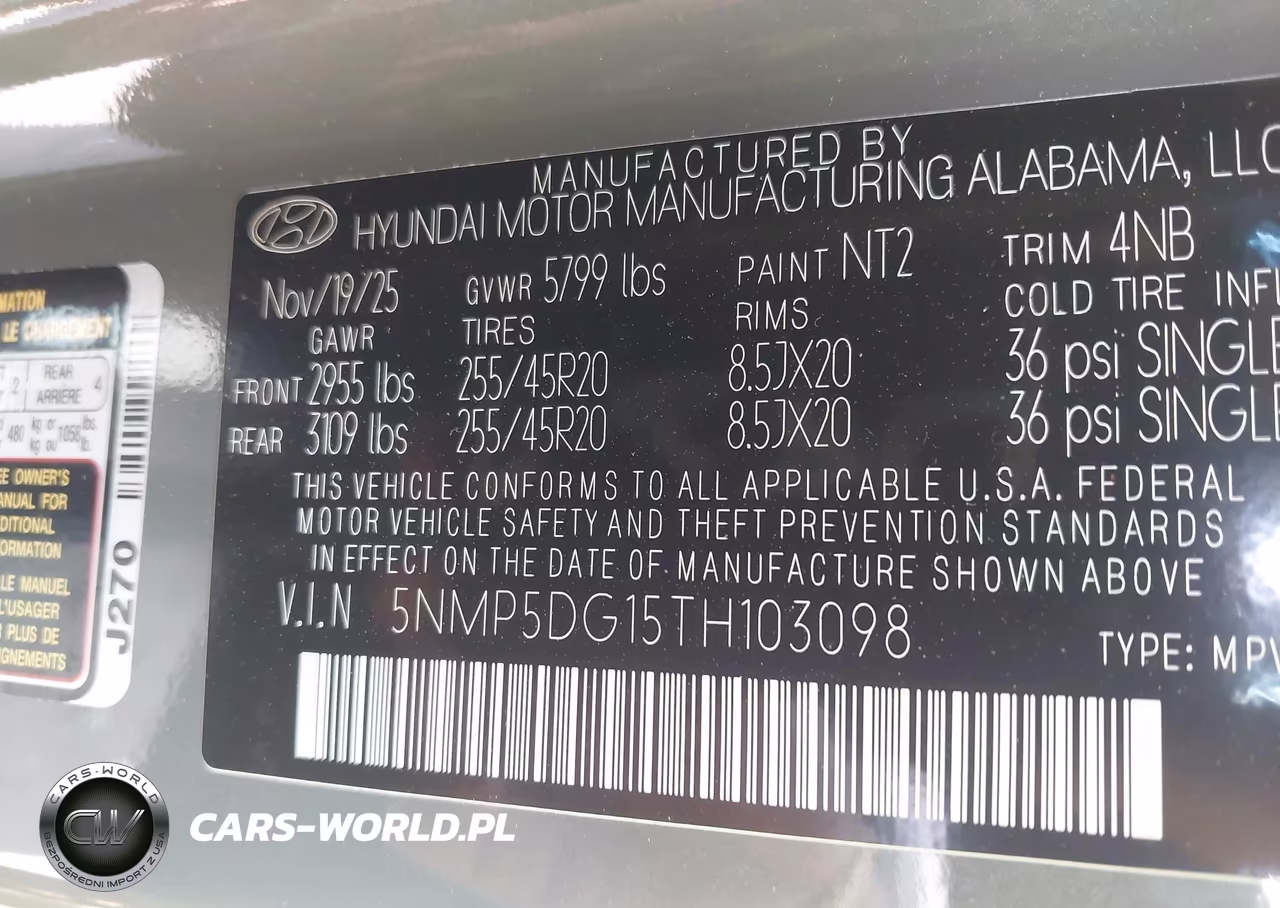 2026 Hyundai Santa Fe Hybrid Calligraphy VIN:5NMP5DG15TH103098 - 9