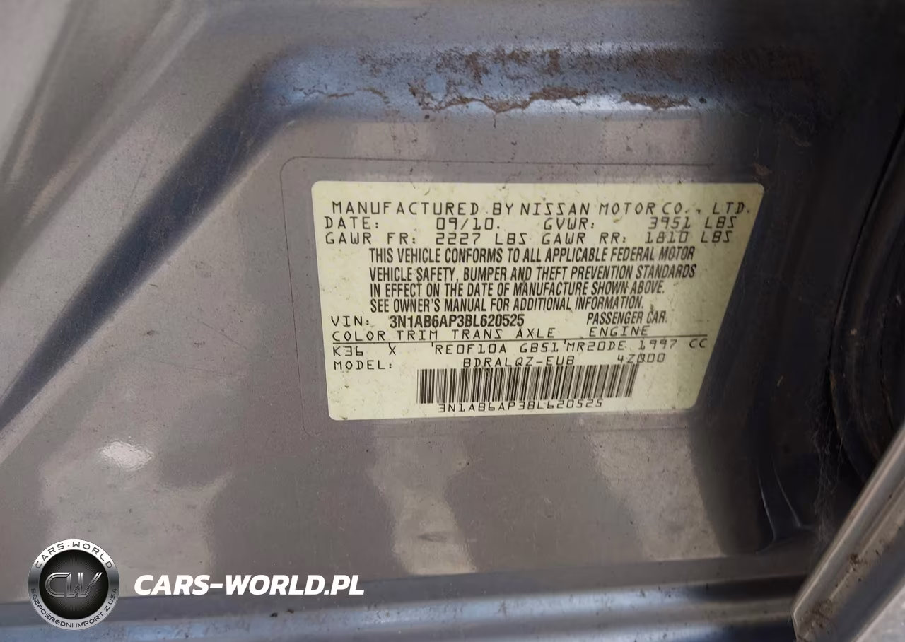 2011 Nissan Sentra 2.0 VIN:3N1AB6AP3BL620525 - 9