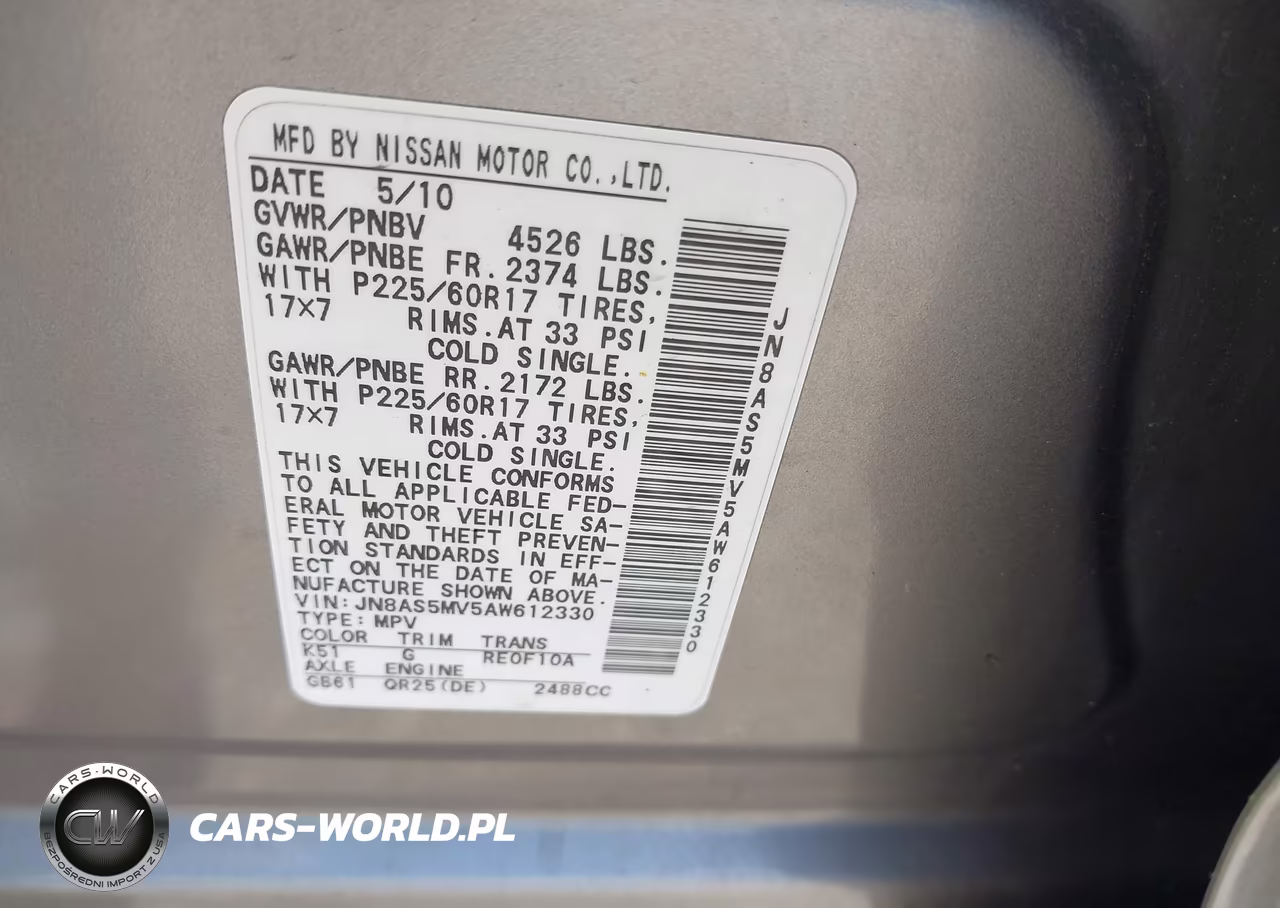 2010 Nissan Rogue Sl VIN:JN8AS5MV5AW612330 - 9