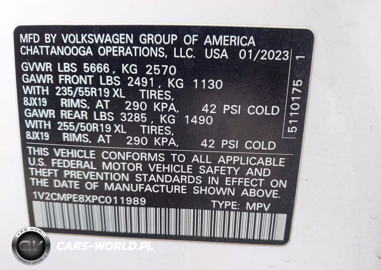 2023 Volkswagen Id.4 Pro VIN:1V2CMPE8XPC011989 - 9