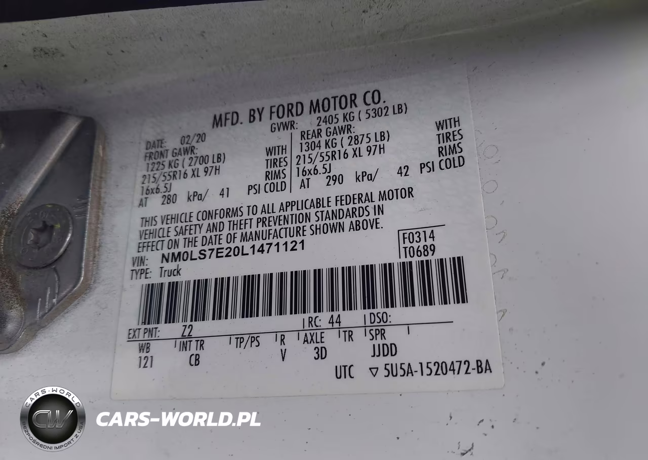 2020 Ford Transit Connect Xl VIN:NM0LS7E20L1471121 - 9