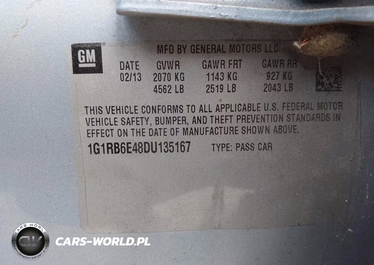 2013 Chevrolet Volt VIN:1G1RB6E48DU135167 - 9