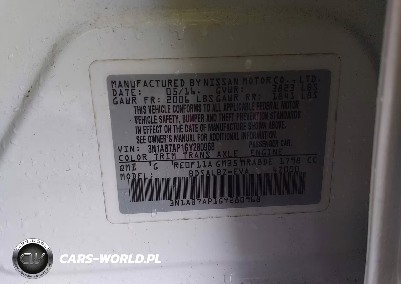 2016 Nissan Sentra Fe+ S-S-Sl-Sr-Sv VIN:3N1AB7AP1GY280968 - 9