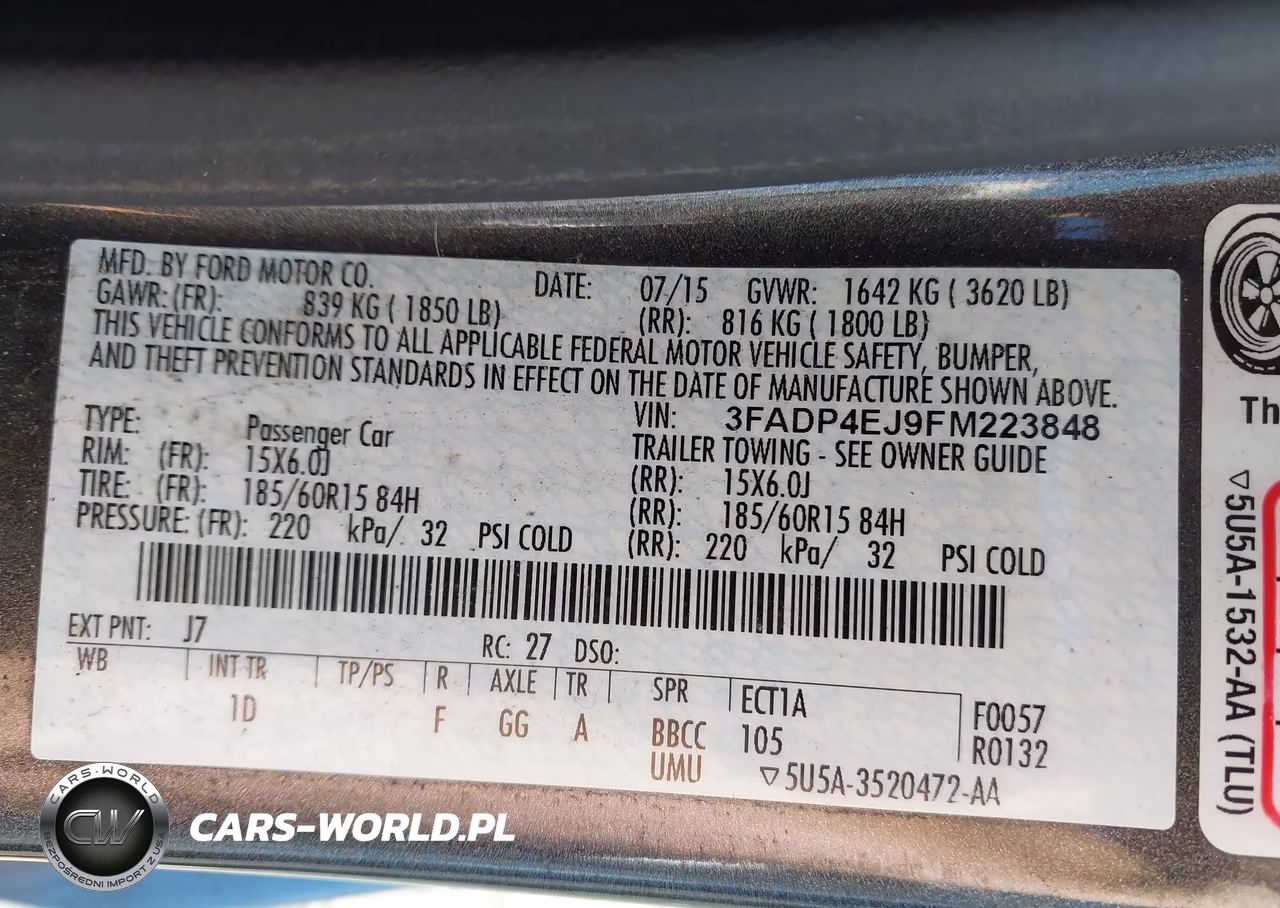 2015 Ford Fiesta Se VIN:3FADP4EJ9FM223848 - 9