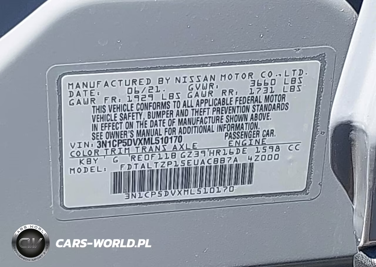 2021 Nissan Kicks Sr Xtronic Cvt VIN:3N1CP5DVXML510170 - 9