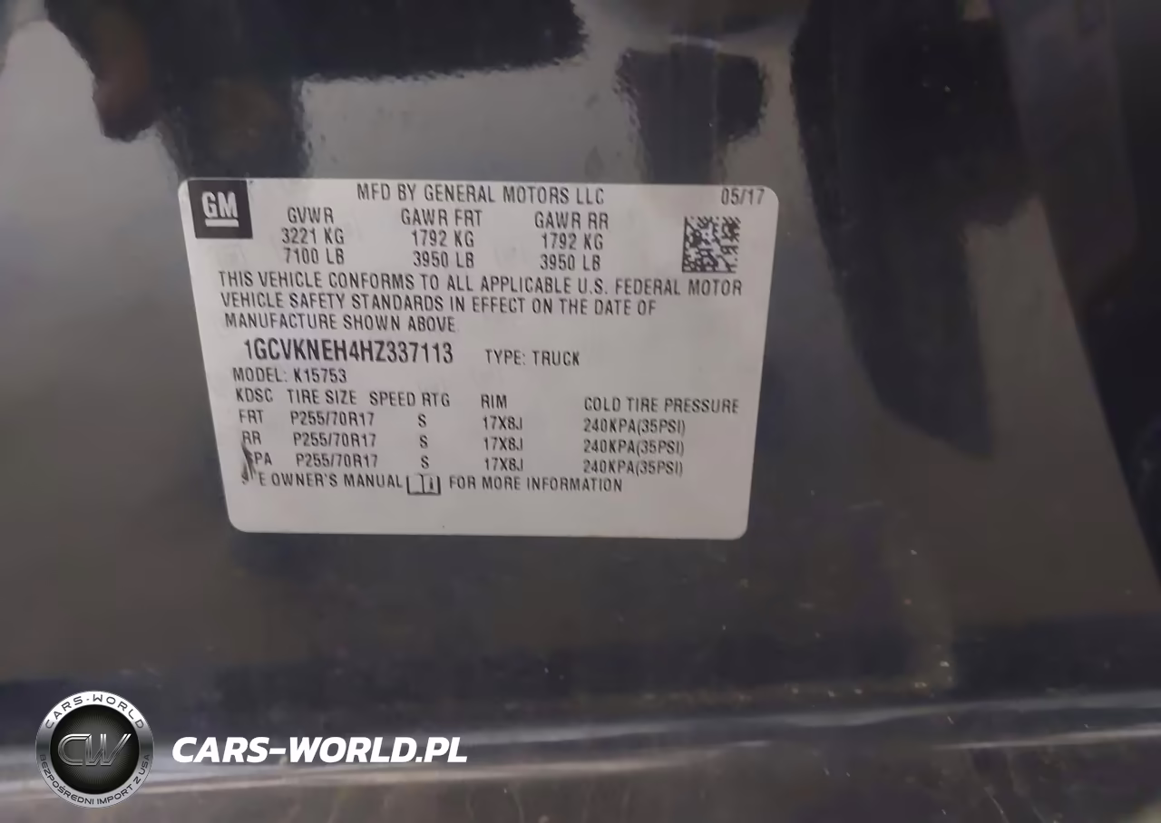 2017 Chevrolet Silverado 1500 Work Truck VIN:1GCVKNEH4HZ337113 - 9