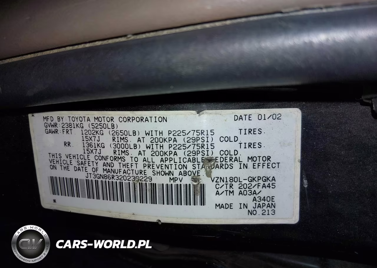 2002 Toyota 4Runner Sr5 V6 VIN:JT3GN86R320239229 - 9