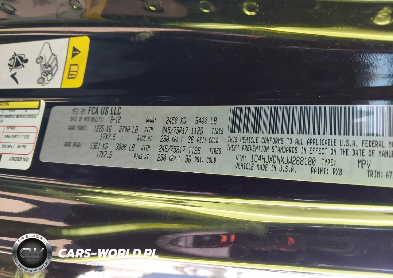 2018 Jeep Wrangler Unlimited Sport 4X4 VIN:1C4HJXDNXJW268180 - 9