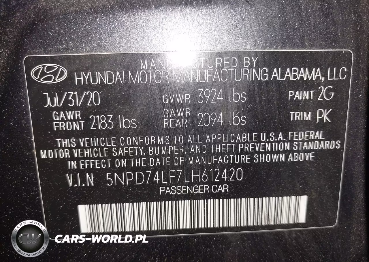 2020 Hyundai Elantra Se VIN:5NPD74LF7LH612420 - 9