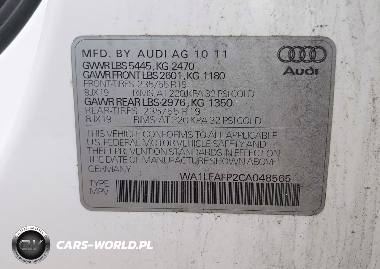 2012 Audi Q5 2.0T Premium VIN:WA1LFAFP2CA048565 - 9