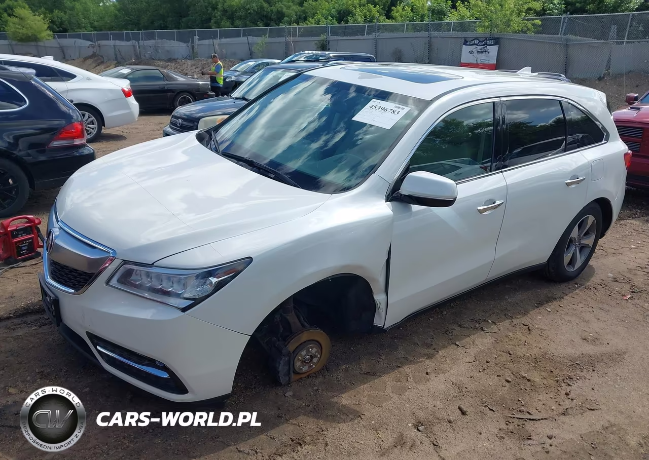 2014 Acura Mdx VIN:5FRYD4H27EB010486 - 2
