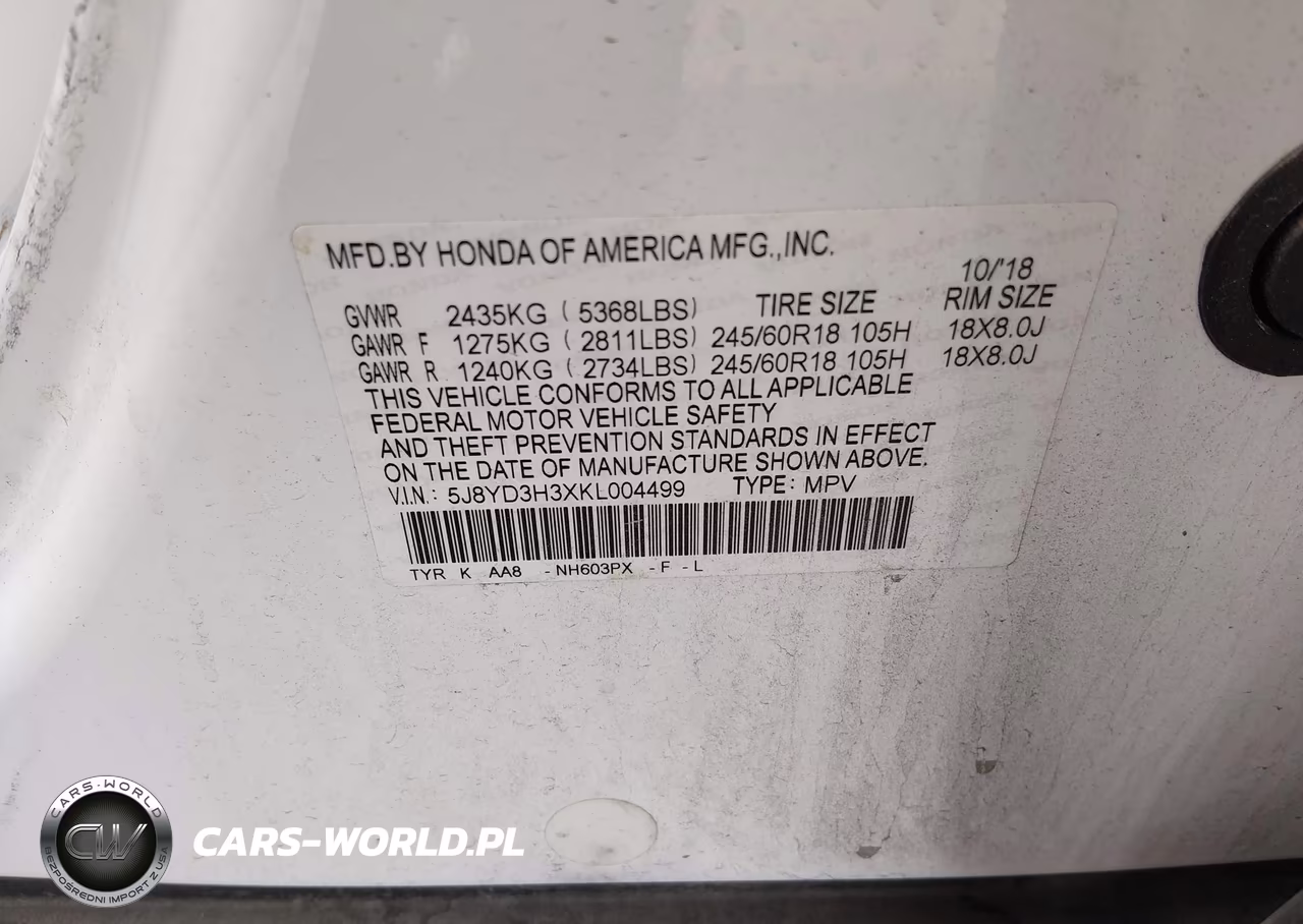 2019 Acura Mdx Standard VIN:5J8YD3H3XKL004499 - 9