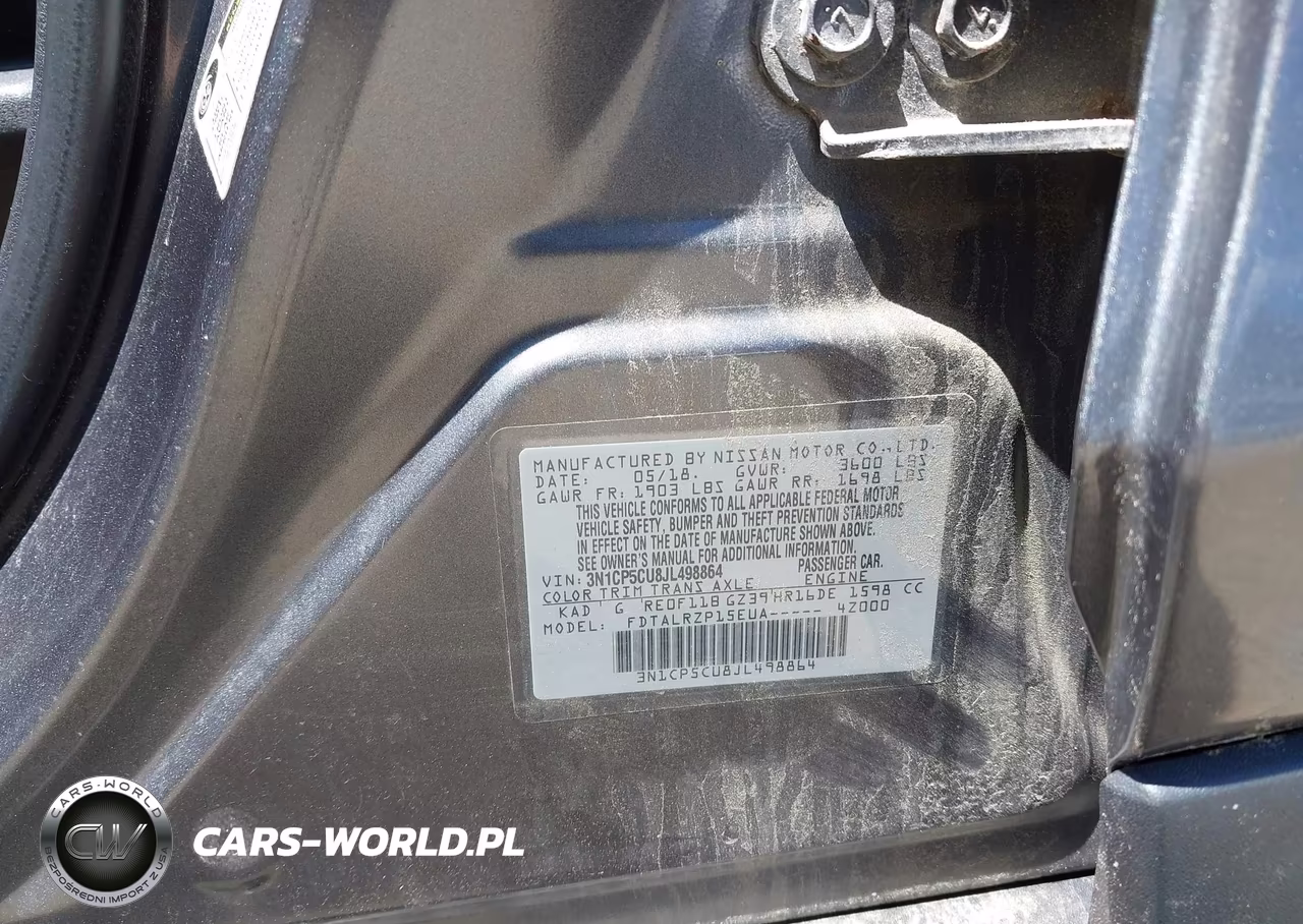 2018 Nissan Kicks S VIN:3N1CP5CU8JL498864 - 9