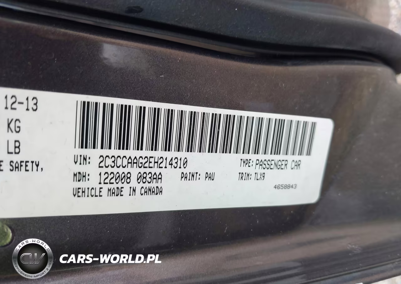 2014 Chrysler 300 VIN:2C3CCAAG2EH214310 - 9