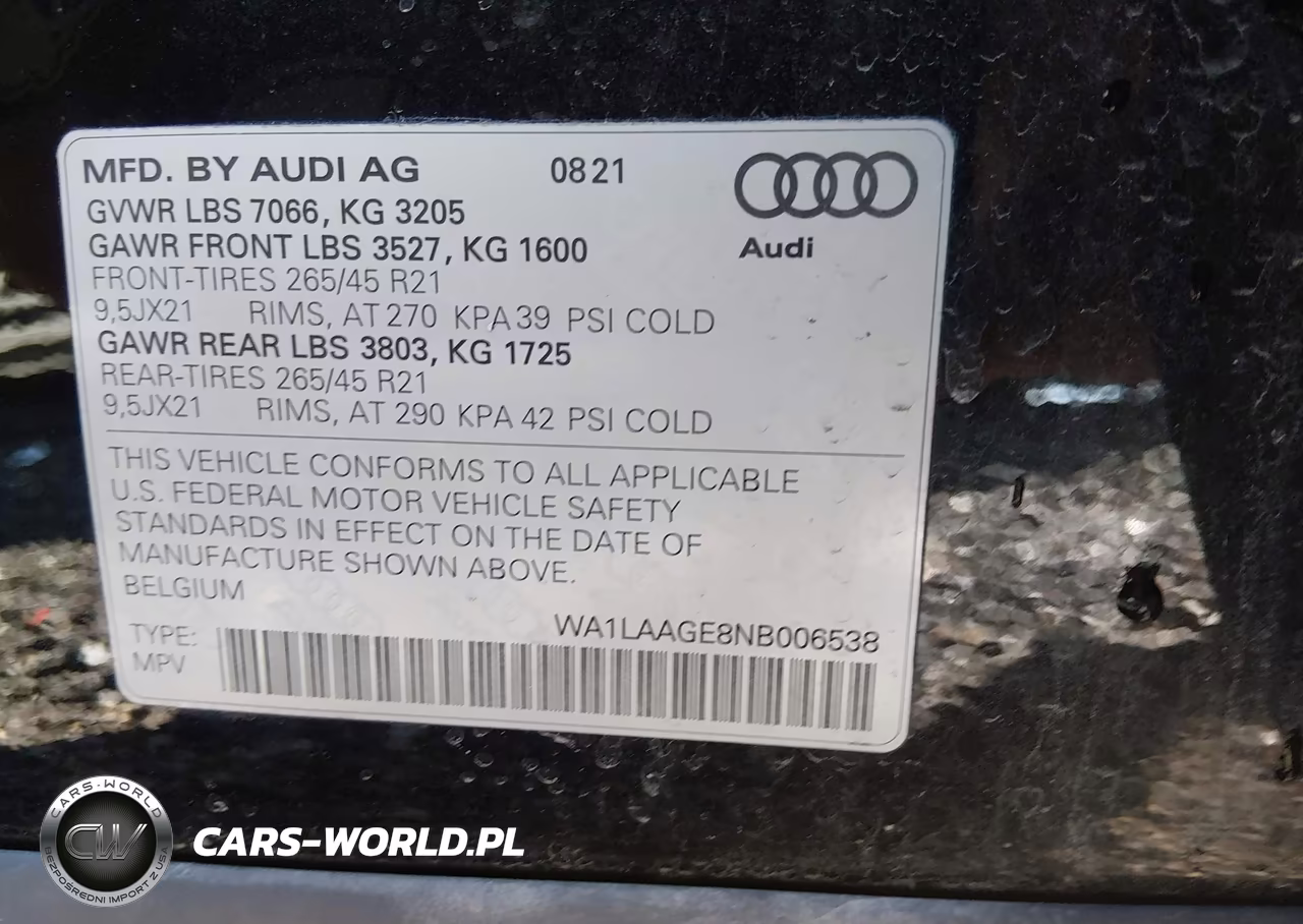 2022 Audi E-Tron Premium Plus Quattro VIN:WA1LAAGE8NB006538 - 9