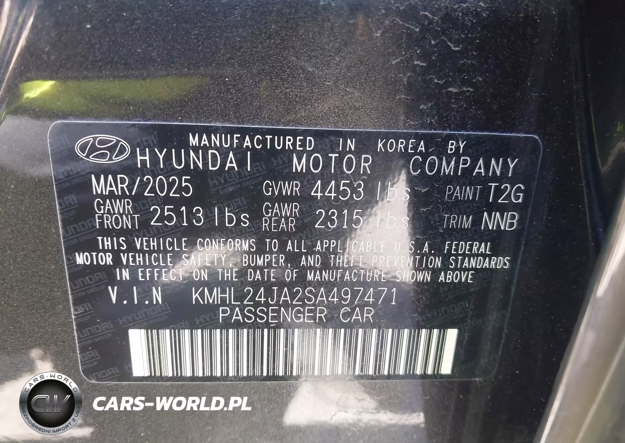 2025 Hyundai Sonata Se VIN:KMHL24JA2SA497471 - 9